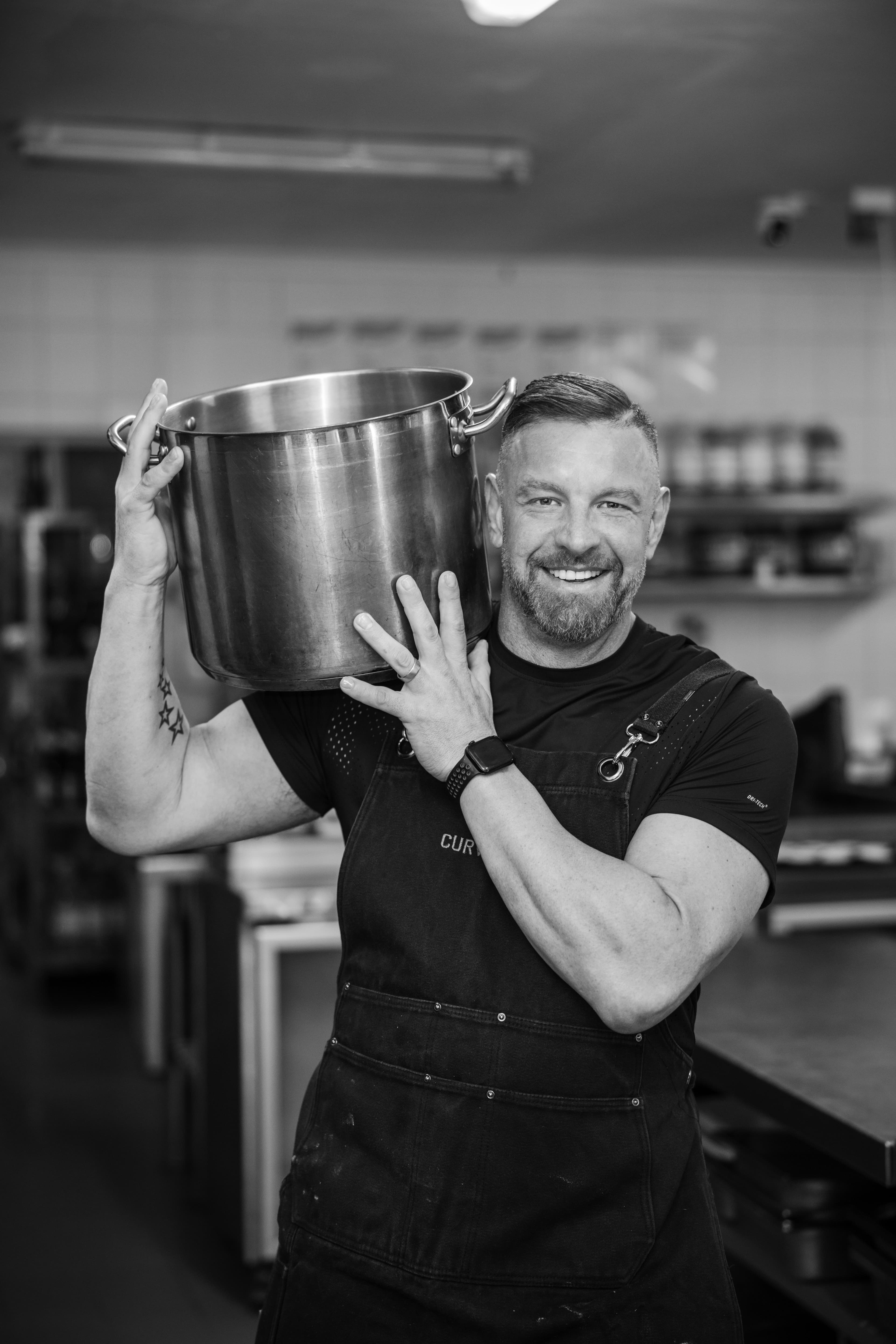 Chef Mynhardt Joubert at the venue